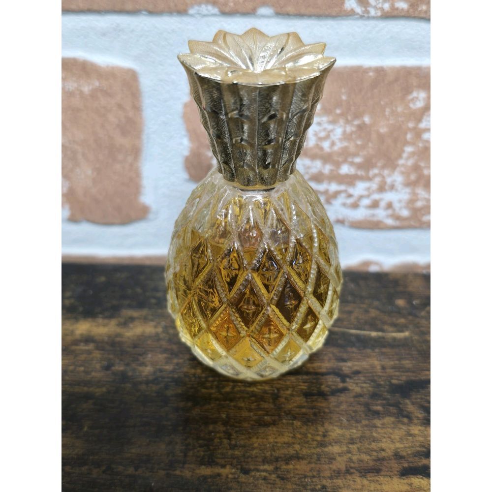 Vintage 70s Avon-Field Flowers- Cologne 1 oz. No Box Pineapple‎ Decanter 3"
